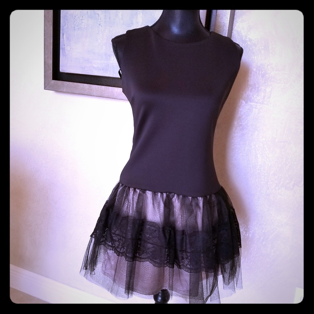 Black Dress, Lace Mesh 40